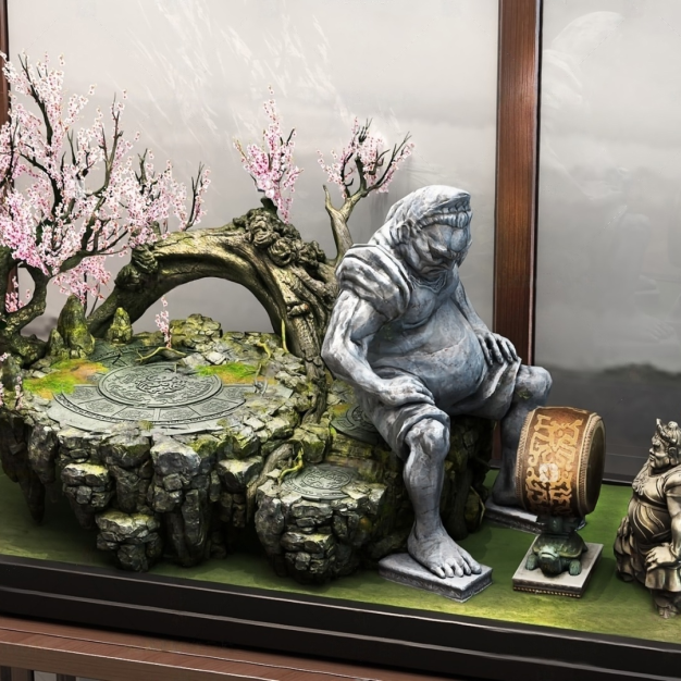 新中式盆景3D模型